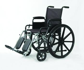 Clearance: Invacare Economy Wheelchair Fixed Arm with Swingaway Footrest ISGEC06 