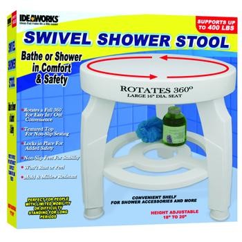 Swivel Shower Stool Rotates 360 degrees 